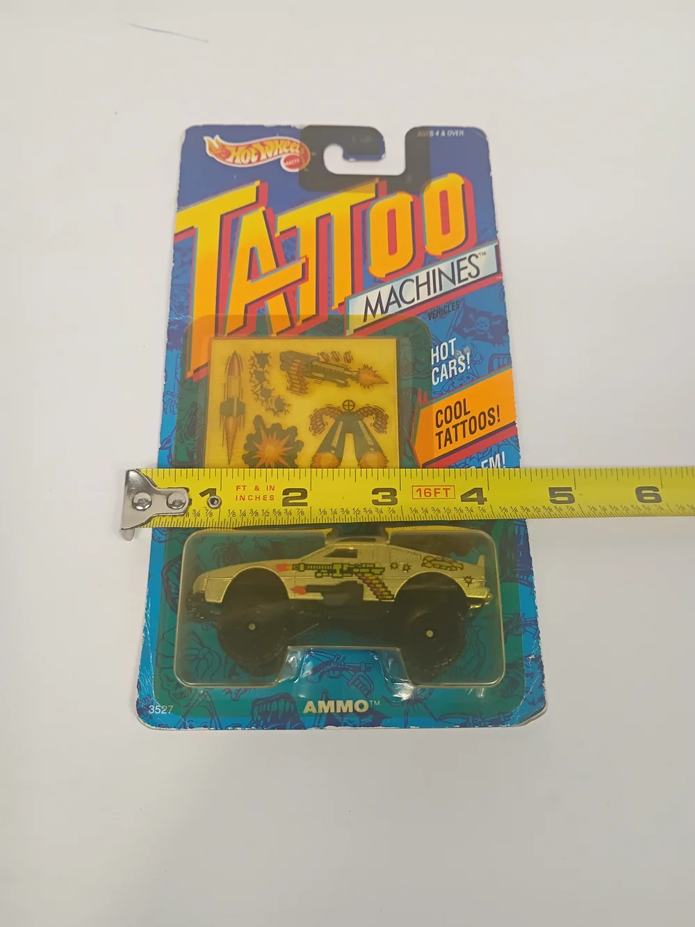 1993 Hot Wheels Tattoo Machines Ammo Sting Rod